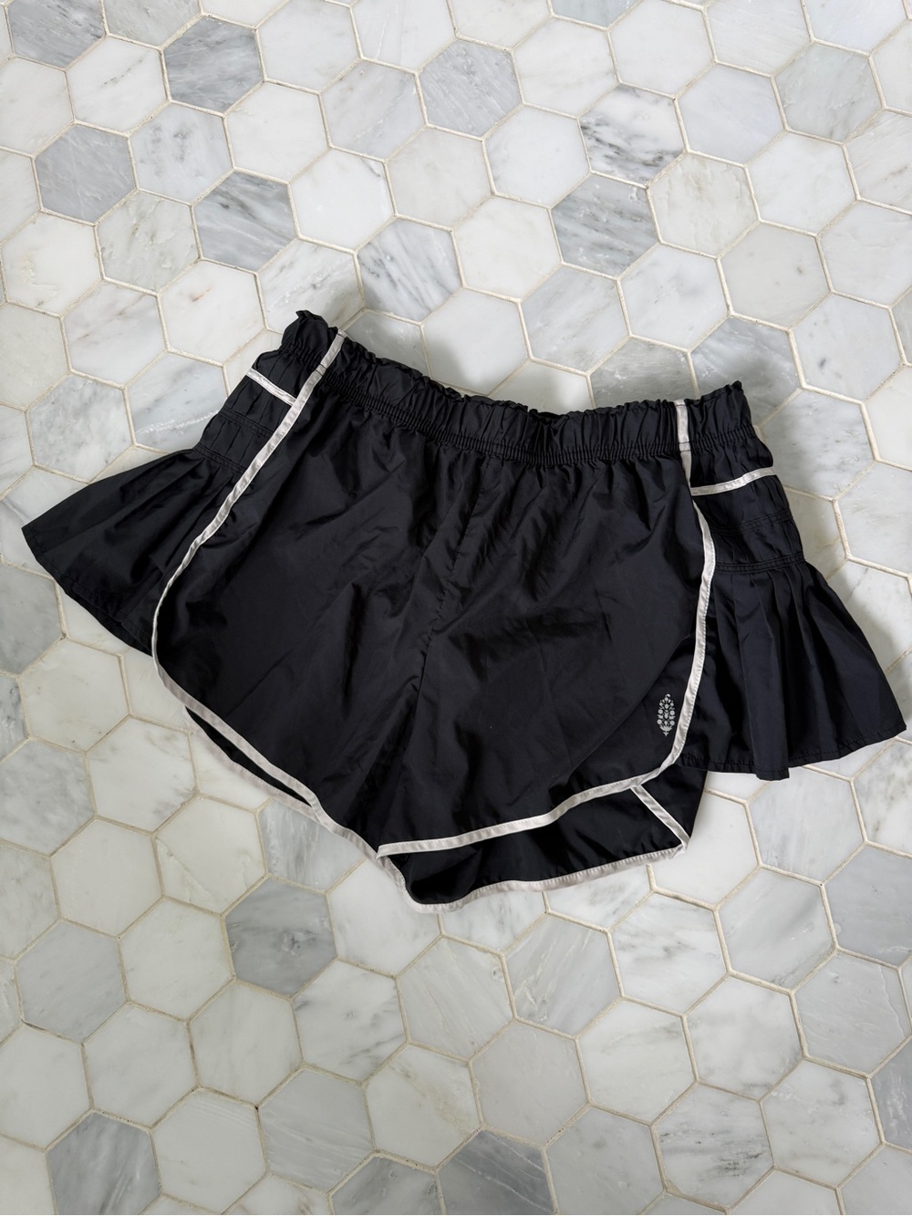 FP Movement Black Athletic Skort with White Trim